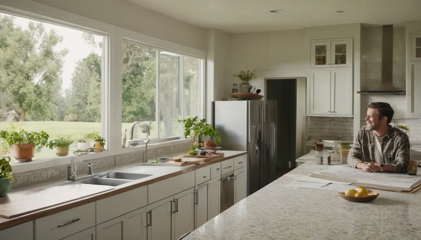Homeowners reviewing kitchen remodel plans with a local provider in a home in Dayton